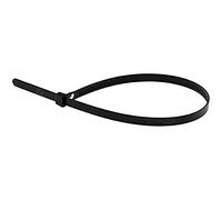 Zenitech - Lot de 50 Colliers Réutilisables 7,6 x 250 mm - Noir - Plastique Solide - Gâchette Intégrée pour Retrait Facile - Réduction des Déchets - Idéal pour Bricolage et Organisation de Câbles