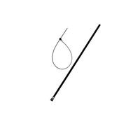 Zenitech - Lot de 50 colliers réutilisables 7,6x 200mm - Noir