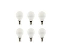 Zenitech - Lot de 6 ampoules LED sphériques 5W E14 400lm 6500K