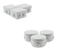 Lot de 8 boîtes de dérivation étanches IP55, entrée sans découpe - Zenitech