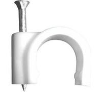 Lot de 80 crochets de fixation Ø16mm - Blanc - Zenitech