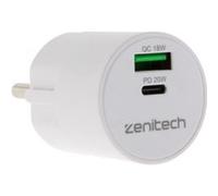 Zenitech - Mini Chargeur USB A+C - Quick Charge - 20W