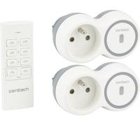 Zenitech Pack de 2 prises Bolea 2300 W avec télécommande Blanc