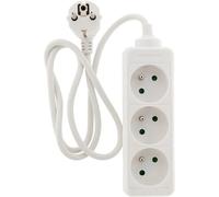 Bloc multiprise 3 Prises 2P+T 16A Blanc - Zenitech