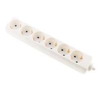 Zenitech - Multiprise 6 Prises Schuko 16A sans câble - Blanc