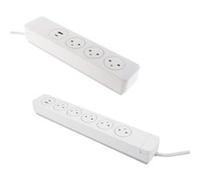Zenitech - Multiprise Easy Eject 3x16A + bloc multiprise parafoudre 5 prises EasyEject + 2USB - Otio