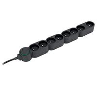 Zenitech Bloc multiprise Home Green 8 prises 2P+T 16A Cordon 1,5 m écoresponsable Noir