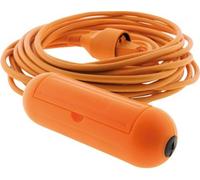 Zenitech Prolongateur 2x1,5 mm² 10 m avec boîtier étanche Orange
