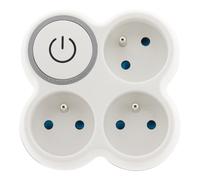 Zenitech Multiprise murale Bloc 3 prises secteur avec interrupteur BOLEA - Triplite 16A blanche