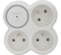 Zenitech Multiprise murale Bloc de 3 prises secteur Parafoudre BOLEA - Triplite 16A blanche