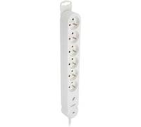 Multiprise parafoudre Iota 6x16A + interrupteur - Blanc - Zenitech