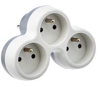 Zenitech - Multiprise pour façade - 3x16A - gris et blanc - Boléa
