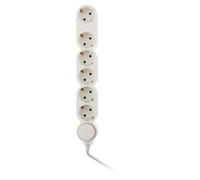 - Multiprise Schuko 6x16A + interrupteur - 1,5m - Blanc