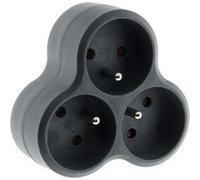 Zenitech-Triplite triangulaire 3x16A grise - Zenitech