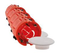 Zenitech - Noname 120159 - Boîte d'encastrement pour Placo - Orange - Ø40 mm x Profondeur 40 mm - Charge Max 25 kg - Idéale pour Installation de Luminaires Plafonniers - Diamètre de Perçage 40 mm