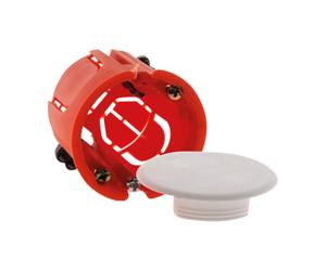 Zenitech - Noname 120159 - Boîte d'encastrement pour Placo - Orange - Ø40 mm x Profondeur 40 mm - Charge Max 25 kg - Idéale pour Installation de Luminaires Plafonniers - Diamètre de Perçage 40 mm