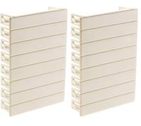 Zenitech Obturateurs 8 modules pour Coffret - Blanc (Lot de 2)