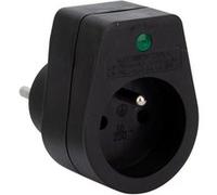 Zenitech - Une prise simple parafoudre - Noir