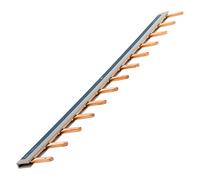 Zenitech - Peigne de Raccordement Universel 13 Modules - Acier - Compatible Disjoncteurs à Connexion Automatique ou à Vis - Installation Rapide et Fiable - Conforme à la Norme CE - Noir/Blanc