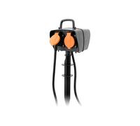 Zenitech Multiprise piquet 2 prises 16 A 1,5 m avec programmateur