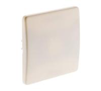 Zenitech – Plaque cache-boîte 75x75 mm – vis et griffes – Blanc Diwone