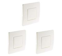 Zenitech Plaque Cache boîte 80x80mm - Blanc - Venus (Lot de 3)