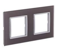 Zenitech - Plaque de finition double en verre Kalya - Taupe