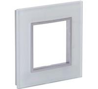 Zenitech - Plaque de finition simple en verre Kalya - Blanc