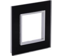 Zenitech Plaque de Finition Simple en Verre Kalya - Noir