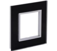 Zenitech Plaque de Finition Simple en Verre Kalya - Noir