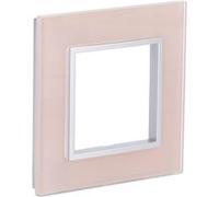 Zenitech - Plaque de finition simple en verre Kalya - Rose