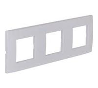 Zenitech - Plaque de finition triple Kalya - Blanc