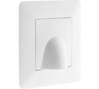 Zenitech - Plaque de sortie de câble Artezo 86x86mm blanc G