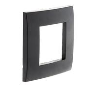 Zenitech - Plaque Noire mat simple avec support transparent - Simplea