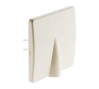 Zenitech - Plaque Sortie de Câble 16A avec Vis et Griffes - Véga 2 - Compatible Boîtes d'encastrement Standards - Pose Facile avant Peinture - Clipsage Simple de la Façade - Certifié CE - Blanc