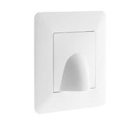 Zenitech - Plaque sortie de câble 16A - Blanc -