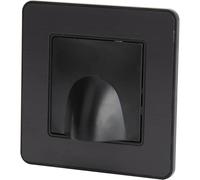 Zenitech Plaque Sortie de Câble 16A complète - métal Noir brossé - Kouro