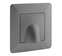 Zenitech - Plaque Sortie de câble 16A Titanium - Artezo