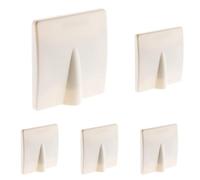 Zenitech Plaque Sortie de câble 16A vis + Griffes - Blanc - Diwone (Lot de 5)