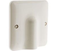 Zenitech - Plaque sortie de câble 32A 100 x 100 mm + serre câble - Blanc blanc G