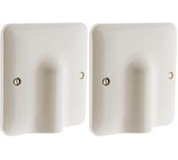 Zenitech Plaque Sortie de câble Diwone 100x100mm (Lot de 2)