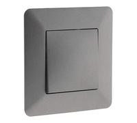 Zenitech Poussoir Artezo - Titanium | Commande électrique - bouton-poussoir Artezo, finition titanium