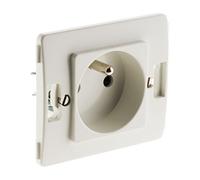 Zenitech Prise 2 P+T 16A Venus composable - Blanc - Venus