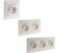 Zenitech - Prise 2P+T 16A + double prise + triple prise - Simplea