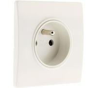 Zenitech - Prise 2P+T 16A encastrable Diwone Blanc G
