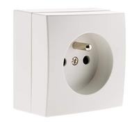 Zenitech - Prise 2P+T 16A saillie Bel'Vue - Blanc