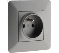 Zenitech - Prise 2P+T 16A Titanium - Artezo