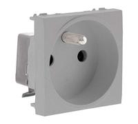 Zenitech Prise 2P+T Connexion Auto - Moteur Seul - Silver - Simplea