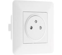 Zenitech - Prise affleurante 2P+T 16A simple Artezo Blanc G