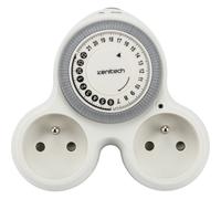Zenitech Prise électrique biplite murale programmable Bolea - 16 A - Blanc